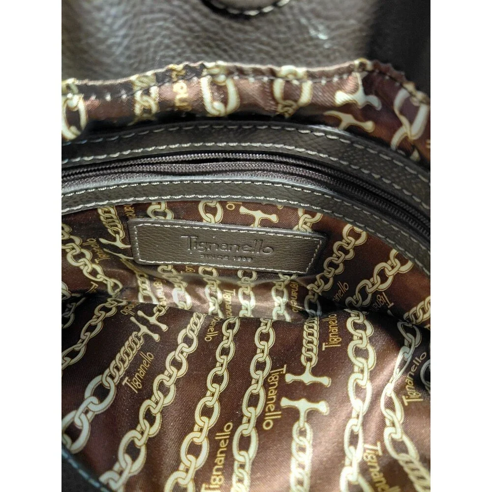Tiganello Dark Brown Soft Leather Purse Lots of Pockets!